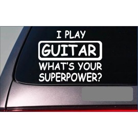 EZSTIK Guitar Superpower *G414* decal 8" sticker club bass electric acoustic pick