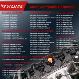 STZJAYE 93175 Iridium Spark Plugs 4Pack Compatible with Honda for Accord 2008-2017, for Civic for Odyssey for Pilot for Jeep Grand Cherokee for Wrangler for Dodge for Charger for Durango for Journey