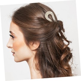 FRCOLOR 3Pcs U Shaped Hair Pins for Women Stylish Acetate Hair Forks Tortoise Shell Cow Print Hair Accessories for Long Thick Hair Messy Buns