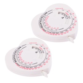 Operitacx 1 Satz Maßband Körper Körpermaßband Herz Erwachsene Messung Taschenrechner Bmi Körpermaßband Körper Bmi Berechnungsband Maßband Für Körpermaße Band Lineal Pp Weiß 2 Stück