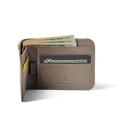 Distil Union Norm Bifold | Full-grain Leather Minimalist Traditonal Bifold Wallet | Interior Pull-Tab Pockets, RFID Shielding (Gray)