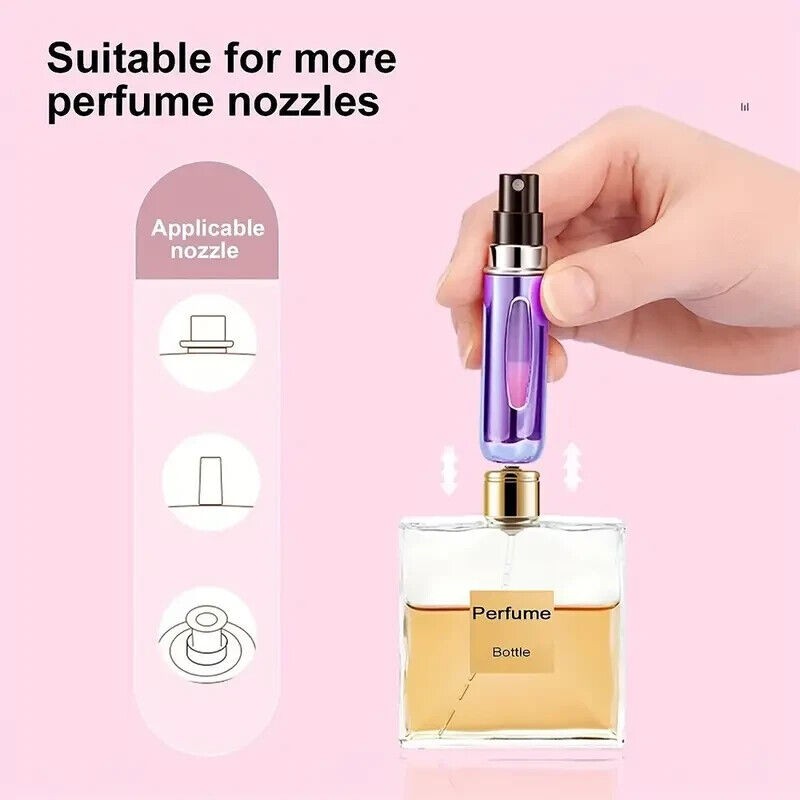 Unbranded 10Pcs Refillable Perfume Atomizer Spray Bottle Portable Mini Empty
