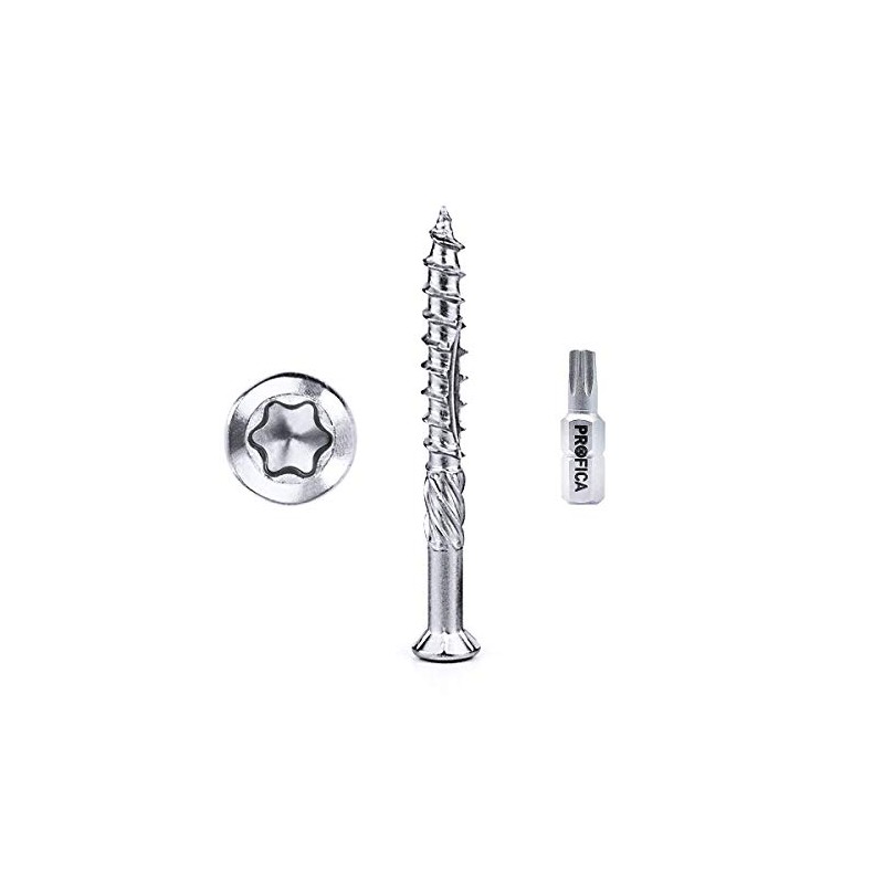 Patio screws, stainless steel, C1 5 x 60 mm incl.