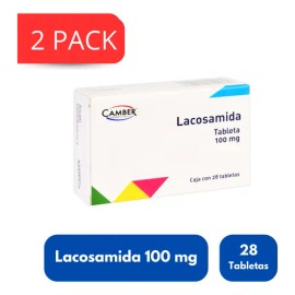 Lacosamida 100 Mg Camber Pharma 56 Tabletas Pack