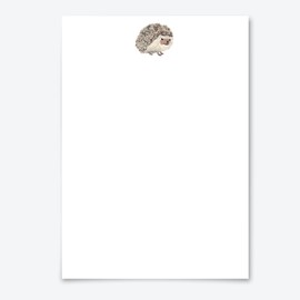 Me Loovely Hedgehog Letter Writing Paper and Envelopes Set Animal Stationery Supplies A5 Size Papers Set for Office Home & School | Christmas Gifts (Refill Pack of 20)