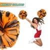 Lovecheer - 2 pompones de plástico naranja y negro con