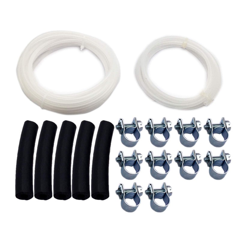 LIZAPUS White 4mm Fuel Pipe Hose Line Kit Replacement 89031118