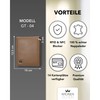 Kronenschein® Wallet Made of Nappa Leather, RFID Protection Premium Men’s