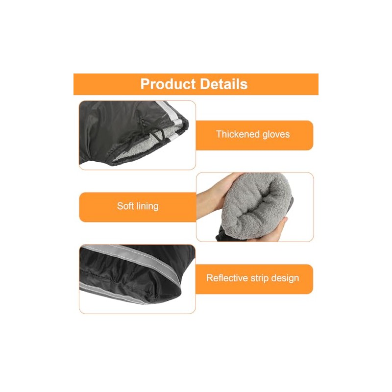 Motorcycle Handlebar Hand Boots, Winter Handlebar Warmers, Universal Handlebar Gloves,