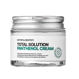 Differ & Deeper Total Solution Panthenol Cream 2.47oz – Soothing Moisturizer for Sensitive or Damaged Skin