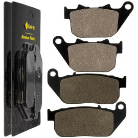 Caltric Front Rear Brake Pads for Harley Davidson XL1200L Sportster 1200 Low 2006-2011