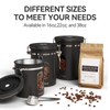 Veken Coffee Canister with Window,Airtight Stainless Steel Container,Home Kitchen Food