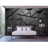 Cliouar-Black Geometric Figures 3D Wallpaper Mural Peel and Stick 98"