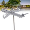 Metal Airplane Windmill Yard Spinner Airplane Wind Stainless Steel Sculpture