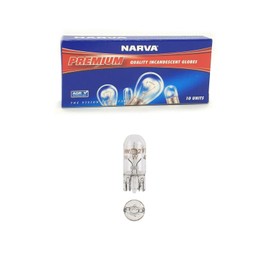 Narva 12V 5W Premium Wedge Globe 10-Pieces, 10 mm x 26 mm Size