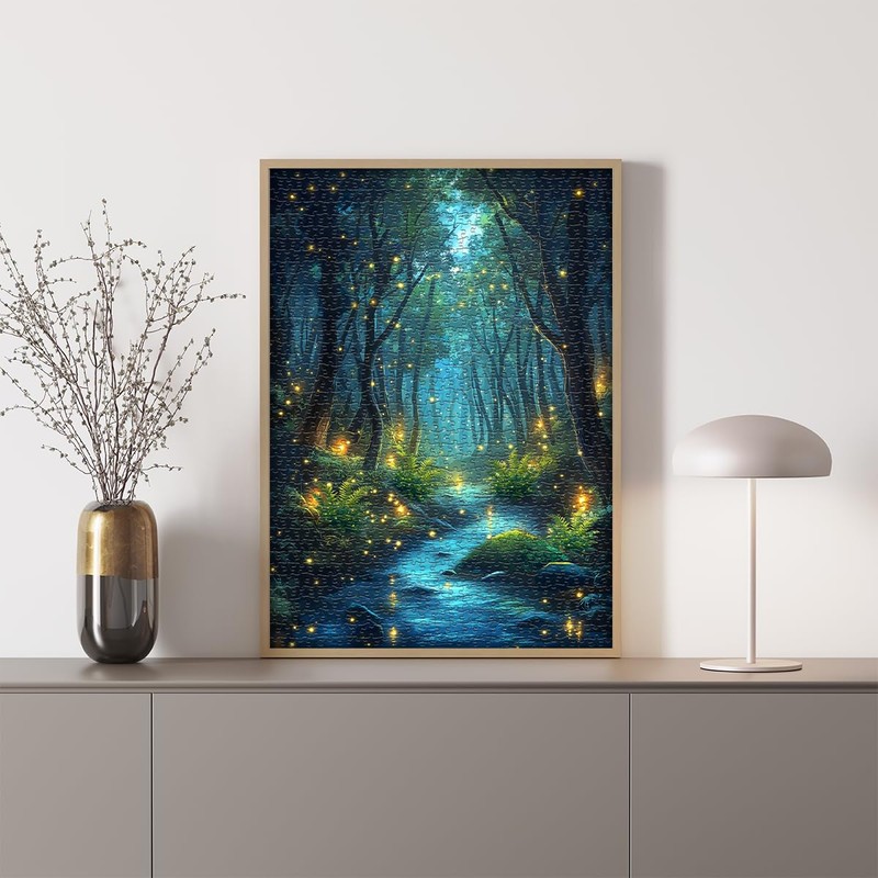 Impossible Puzzles for Adult 1000 Pieces, Magic Forest Fantasy Puzzle,Nature