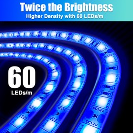 Yeenoon LED Boat Lights 32.8ft (2 Rolls of 16.4ft), Waterproof Boat Interior and Navigation Lights (Blue)