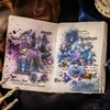 AuriicLeaf Gothic PET Scrapbook Stickers Set, 12PCS Pre-Cut Ephemera for
