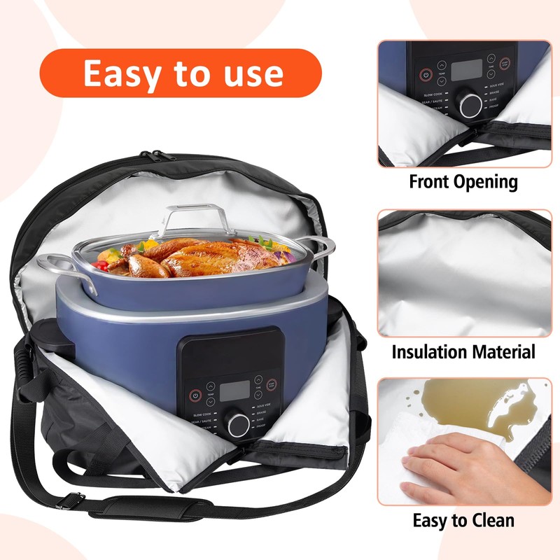 Carry Bag for Ninja Crock Pot Slow Cooker, Portable Travel