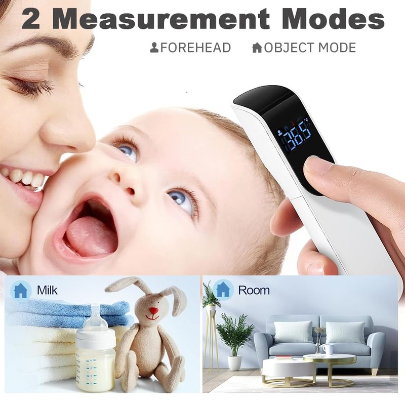 Forehead Thermometer for Adults and Kids, No Touch Infrared Forehead