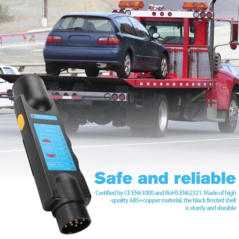 yotutun Trailer Tester, 7-Pin Plug Tester, Trailer Tester, Trailer Lighting