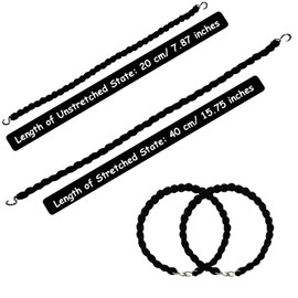 Winorda Elastic Boot Bands Military Boot Straps Blousing Garters with Metal Hooks for Navy Army Air Force,12 Pieces