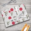 GRAPHICS & MORE Letter F Floral Monogram Initial Gift Wrap