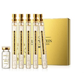 Protein Thread Lifting Set, Soluble Protein Thread and Nano Gold Essence Combination, Absorbable Collagen Thread for Face Lift, Reverse Collagen Serum for Face (With 1 x Protein Thread)