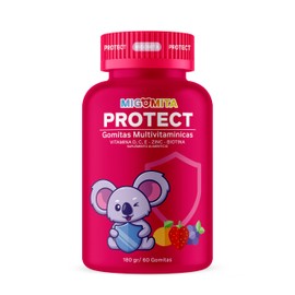 Migomita PROTECT| 60 Gomitas Multivitamínicas para niños|100% Naturales