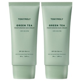 Tony Moly Green Tea Moisture Sun Cream SPF50+ PA++++, 2 units, 50ml / 토니모리 그린티 수분 선크림 SPF50+ PA++++, 2개, 50ml