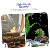 Kisangel 3pcs Ceramic Floating Fish Tank Ornament Hand-Painted Aquarium Decor