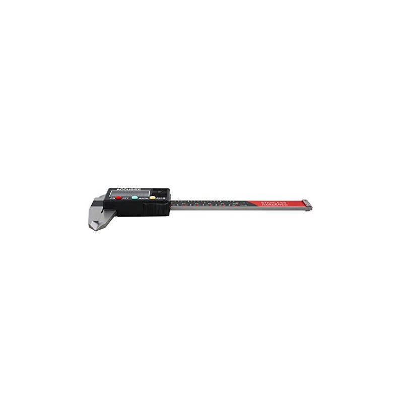 AccusizeTools - 0-4" x 0.001" 3-Key Electronic Digital Caliper with