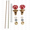 DUCO® HVAC 3/8" NPT BOILER SIGHT GAUGE GLASS COMPLETE SET