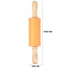 4PCS Rolling Pin NonStick Silicone Mini Wooden Handle Rolling Pins