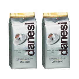Danesi Caffe Italian Coffee Beans (Whole Roasted Coffee Beans for Espresso) - Espresso Coffee Beans (Medium Roast Whole Bean) Coffee Bean - Coffee Beans Espresso - Coffee Whole Bean - GOLD (4.5lb)