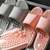 Non-slip Bathroom Acupressure Slippers Bathroom Slippers Pink (Women's) 2ea