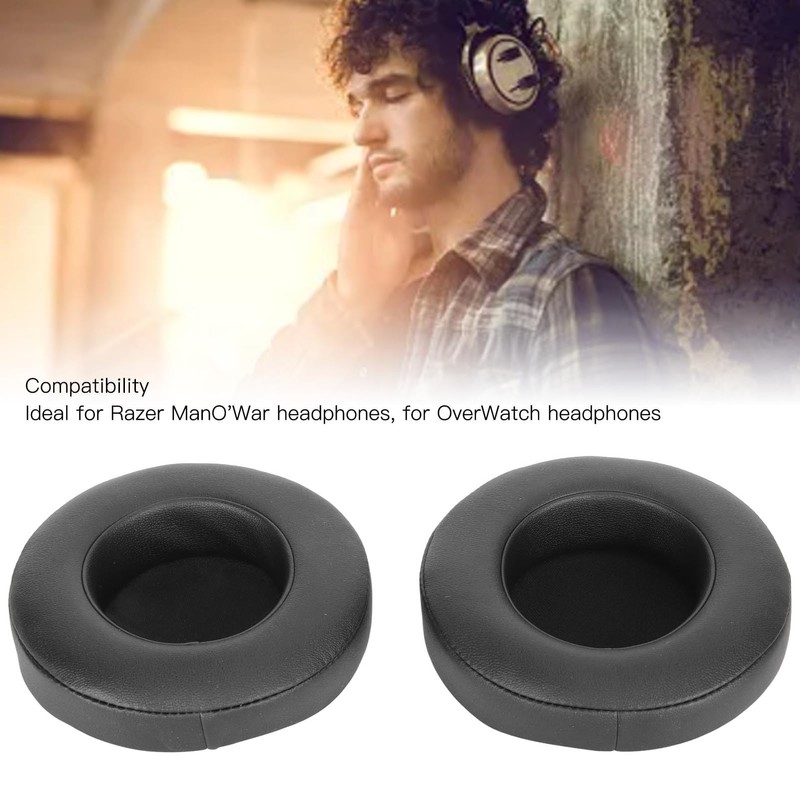 Replacement Ear Pads for Razer ManO'War Overwatch Professional Noise Isolating