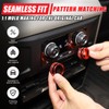 Metal Look Air Conditioner Switch Control Button Knob Cover for