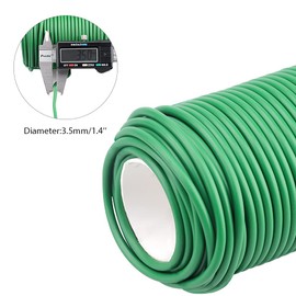 KINGLAKE GARDEN Soft Plant Ties for Support - Plant Wire 3.5mm 65.6 Feet Green Flexible Garden Ties for Outdoor Indoor Climbing Plants