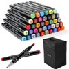 Touchcool Graffiti Pen Set, 80 Coloured Marker Pens, Oily Mark