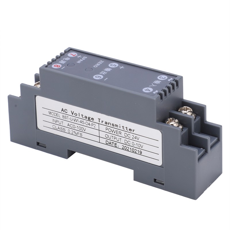 Voltage Transducer AC Signal Isolator Transmitter Sensor 1‑in‑1‑out AC0‑100V to