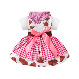 Disfraz de Halloween para perro, vestido de vaquera (L)