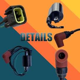 Ignition Coil 68F-82310-11-00 Fit For Yamaha 150 175 200 225 250 300 HP 2000-2014 Outboard 2000-2014 Replace Part Number 68F-82310-01-00