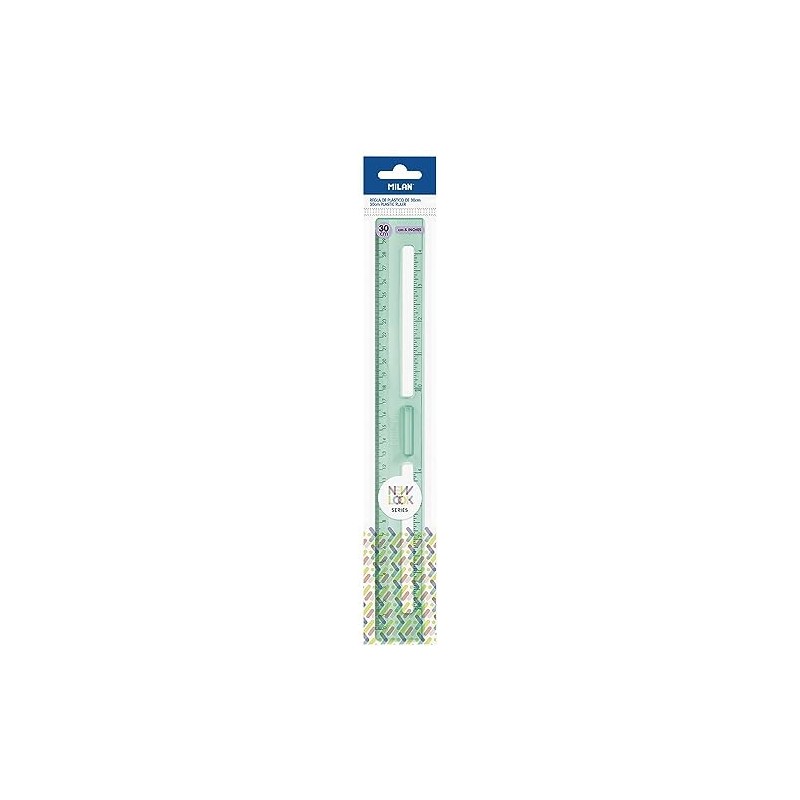MILAN® New Look Series 30 cm Clear Ruler Green