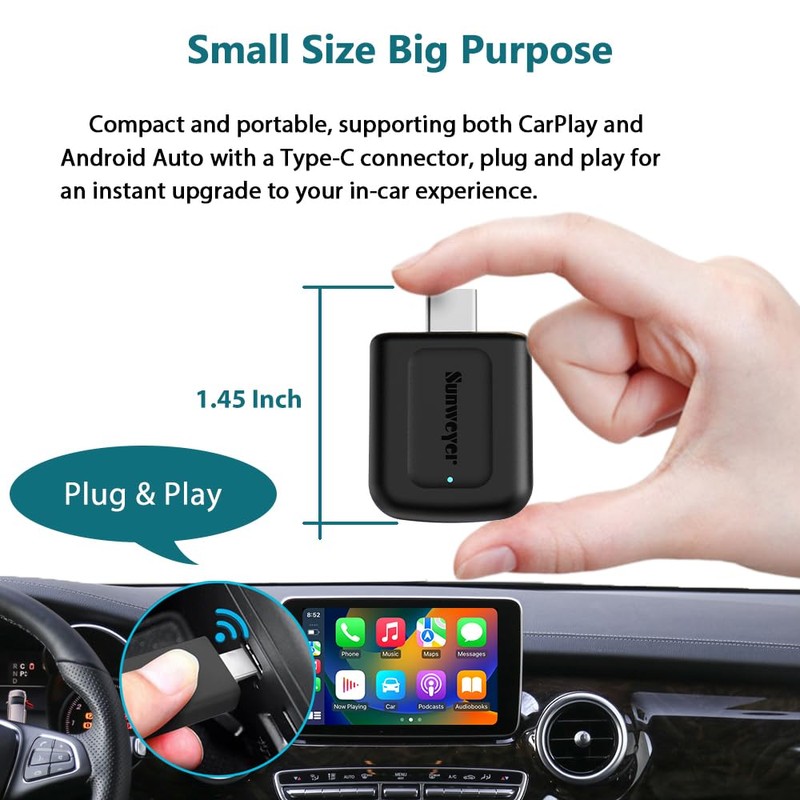 2024 Latest Wireless CarPlay & Android Auto Dongle 2 in