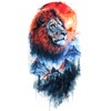 5 Sheets Temporary Lion Tattoos Animal Tattoos Arm Tattoos AI