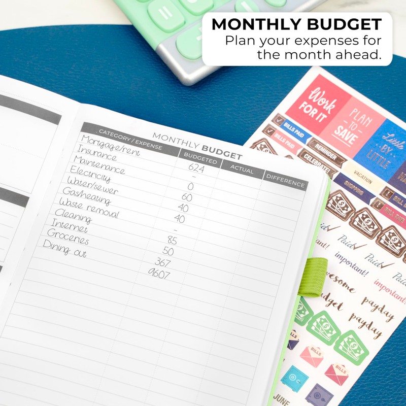 Clever Fox Budget Book – Financial Planner Organizer & Expense