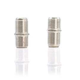 Cable Extension Coupler Connects Two Coaxial Video Cables, for Coax F81 (Female to Female) 1GHz Cable TV, and Cable Internet Rated (4 Pack)