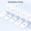 [UL Listed] Cable Matters 10-Pack Low Profile 1-Port Keystone Jack