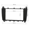 tomzz Audio 2434-030 Double DIN Radio Faceplate Compatible with Mercedes